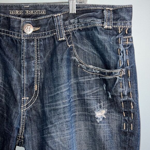 MEK Denim Men’s size W 40 denim jeans shorts Jorts baggy Skater - Picture 4 of 16